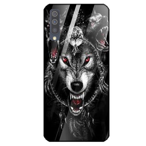 Wolf Eyes Tempered Glass Phone Case for Samsung Galaxy A50