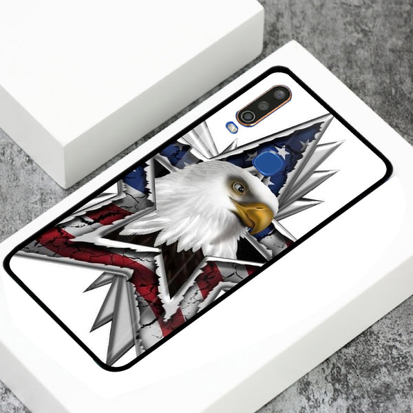 Eagle Tempered Glass Phone Case for Vivo Y17