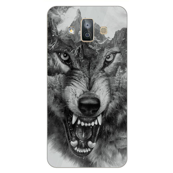 Wolf Eyes Tempered Glass Phone Case for Samsung Galaxy J7 Duo