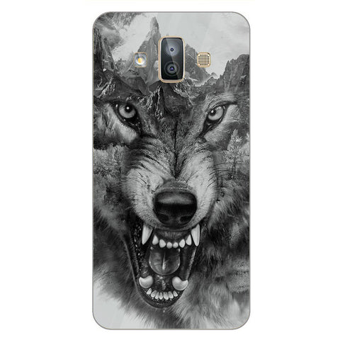 Wolf Eyes Tempered Glass Phone Case for Samsung Galaxy J7 Duo