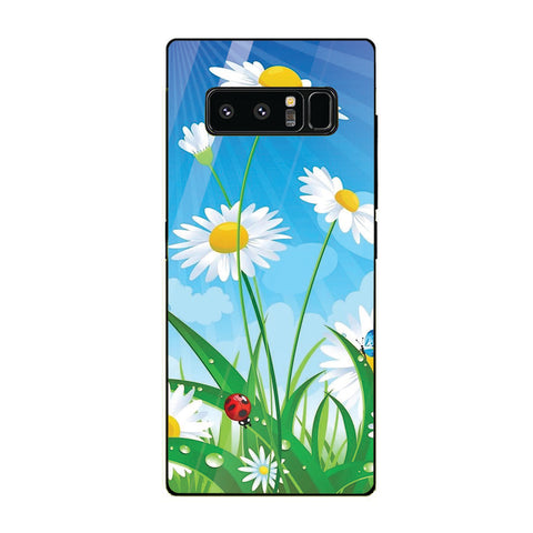 Beautiful Flowers Tempered Glass Phone Case for Samsung Galaxy Note 8