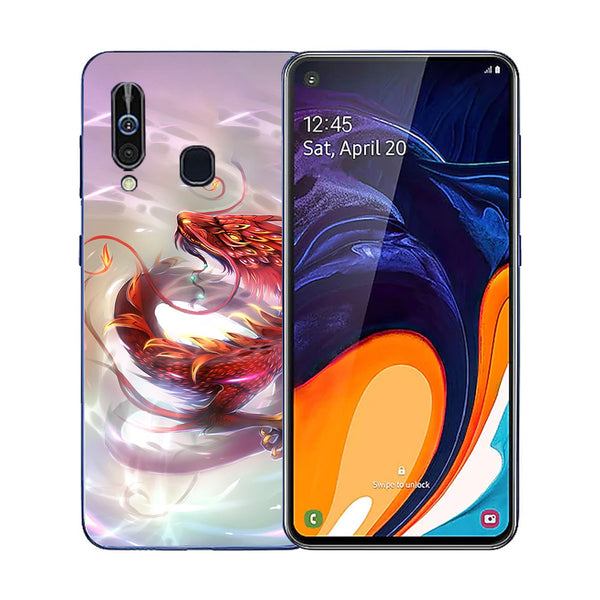 Dragon Tempered Glass Phone Case for Samsung Galaxy A60
