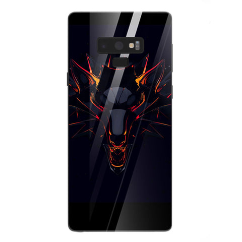 Wolf Eyes Tempered Glass Phone Case for Samsung Galaxy Note 9