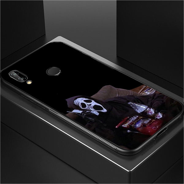 Halloween Skull Tempered Glass Phone Case for Samsung Galaxy A30