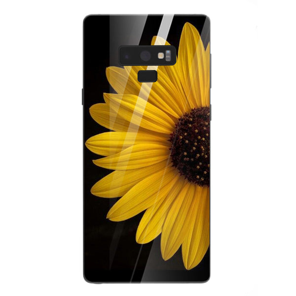 Beautiful Flowers Tempered Glass Phone Case for Samsung Galaxy Note 9