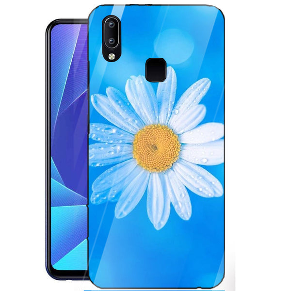 Beautiful Flowers Tempered Glass Phone Case for Vivo Y91
