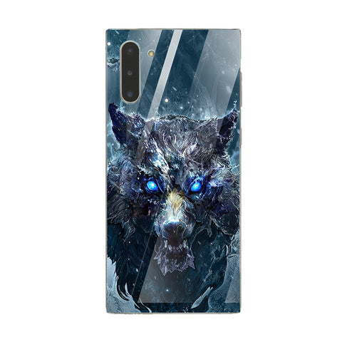 Wolf Eyes Tempered Glass Phone Case for Samsung Galaxy Note 10