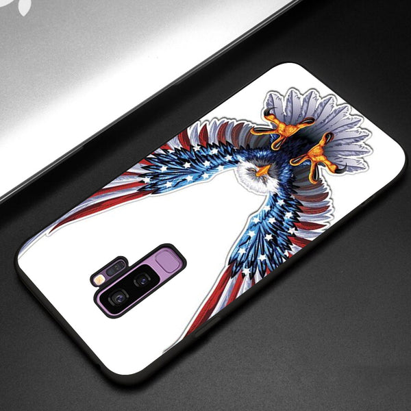 Eagle Tempered Glass Phone Case for Samsung Galaxy S9 Plus