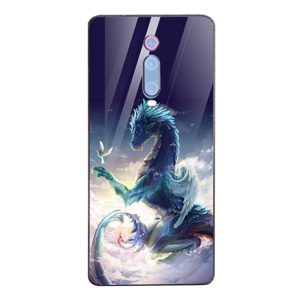 Dragon Tempered Glass Phone Case for Xiaomi Redmi K20