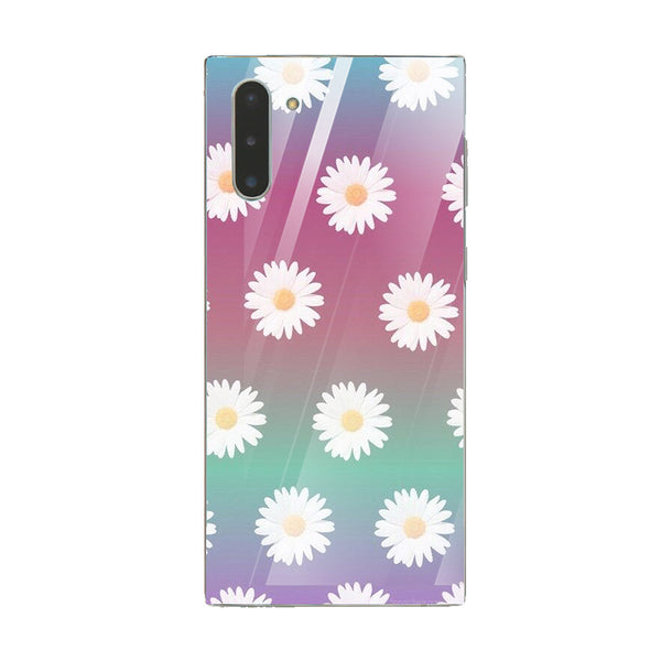 Beautiful Flowers Tempered Glass Phone Case for Samsung Galaxy Note 10