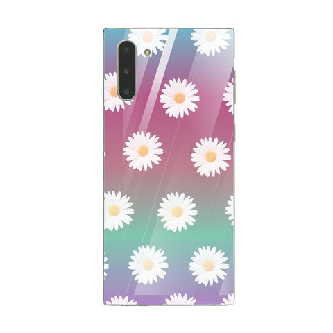 Beautiful Flowers Tempered Glass Phone Case for Samsung Galaxy Note 10