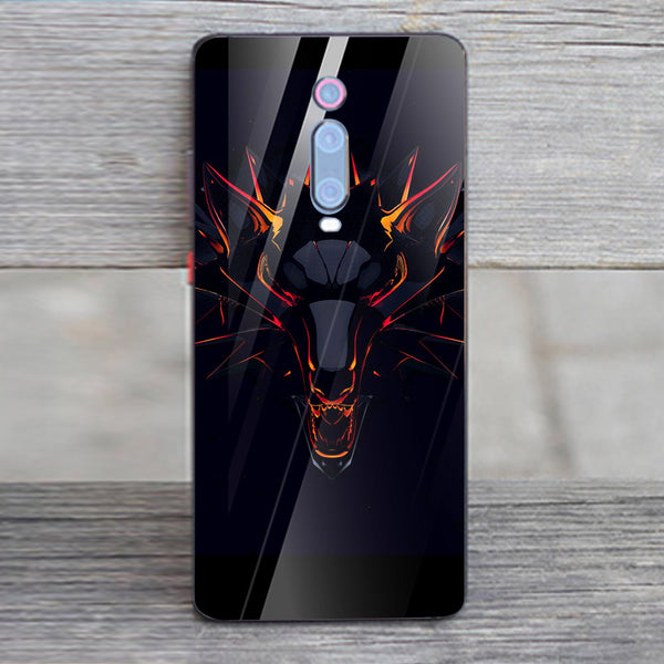 Wolf Eyes Tempered Glass Phone Case for Xiaomi Redmi K20