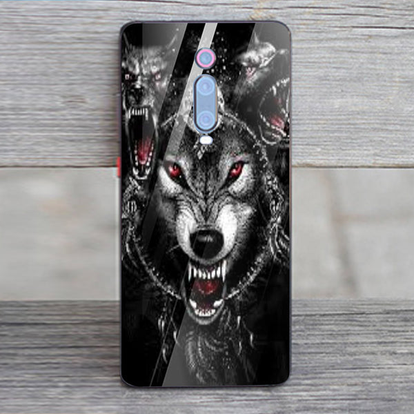 Wolf Eyes Tempered Glass Phone Case for Xiaomi Redmi K20