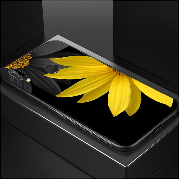 Beautiful Flowers Tempered Glass Phone Case for Samsung Galaxy A30
