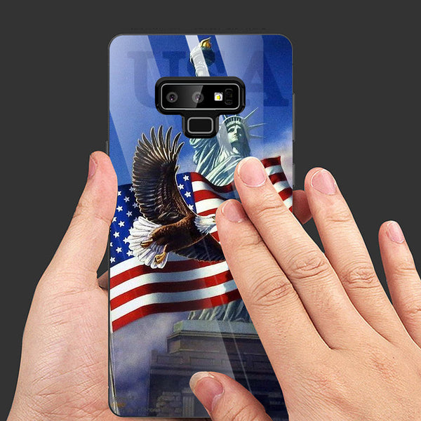Eagle Tempered Glass Phone Case for Samsung Galaxy Note 9