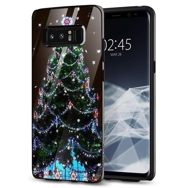 Merry Chrismas Tempered Glass Phone Case for Samsung Galaxy Note 8