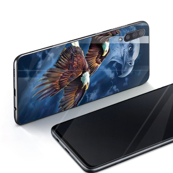 Eagle Tempered Glass Phone Case for Samsung Galaxy A70