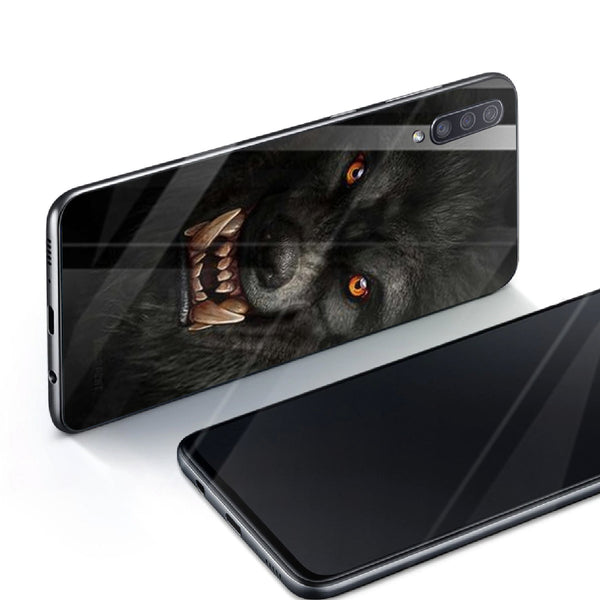 Wolf Eyes Tempered Glass Phone Case for Samsung Galaxy A70