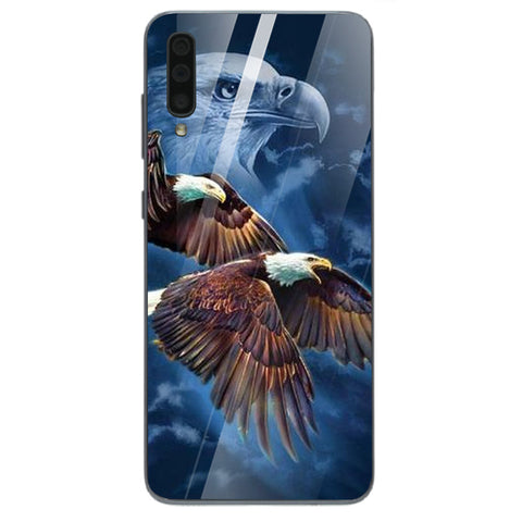 Eagle Tempered Glass Phone Case for Samsung Galaxy A70
