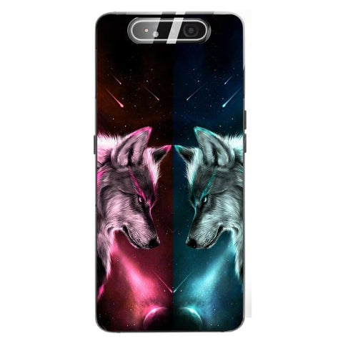 Wolf Eyes Tempered Glass Phone Case for Samsung Galaxy A80