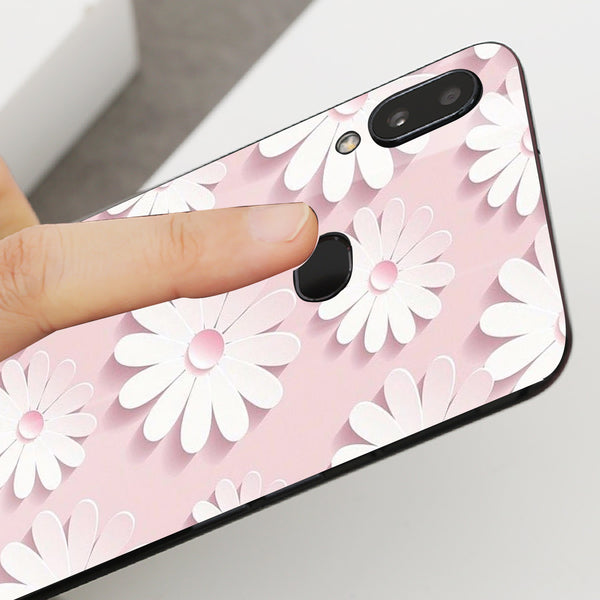 Beautiful Flowers Tempered Glass Phone Case for Samsung Galaxy A10S