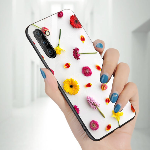 Beautiful Flowers Tempered Glass Phone Case for Samsung Galaxy Note 10