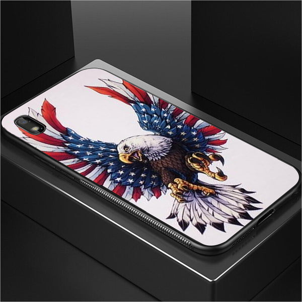 Eagle Tempered Glass Phone Case for Samsung Galaxy A10