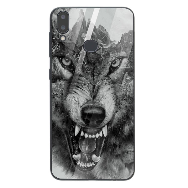 Wolf Eyes Tempered Glass Phone Case for Samsung Galaxy A10S