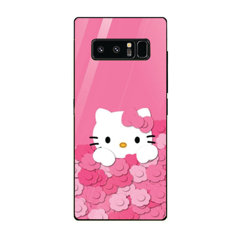 Cute Teddy Bear Tempered Glass Phone Case for Samsung Galaxy Note 8