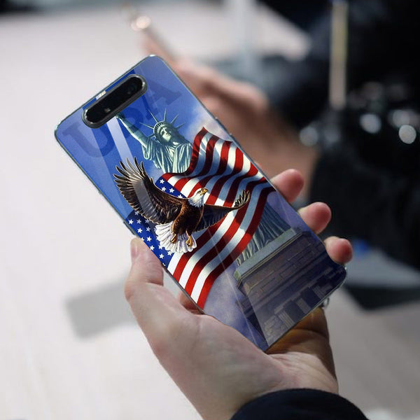 Eagle Tempered Glass Phone Case for Samsung Galaxy A80