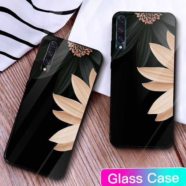 Beautiful Flowers Tempered Glass Phone Case for Samsung Galaxy A50S