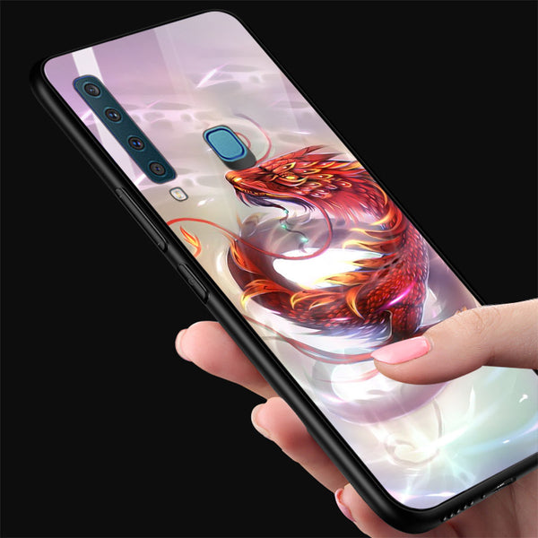 Dragon Tempered Glass Phone Case for Samsung Galaxy A9 2018