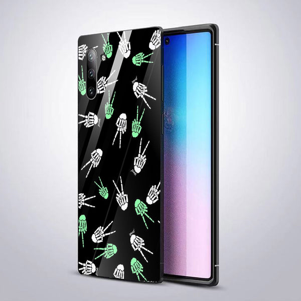 Halloween Skull Tempered Glass Phone Case for Samsung Galaxy Note 10