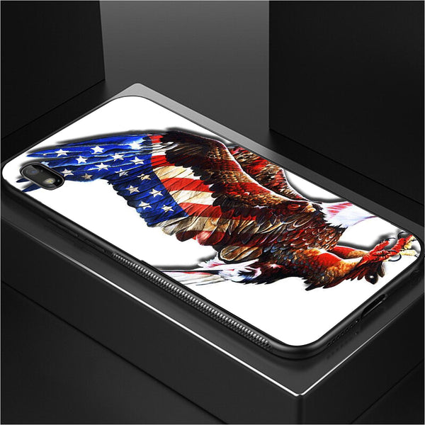 Eagle Tempered Glass Phone Case for Samsung Galaxy A10