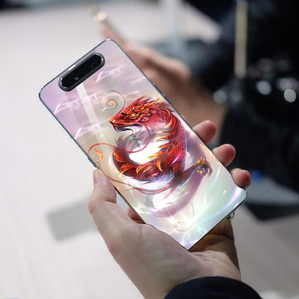 Dragon Tempered Glass Phone Case for Samsung Galaxy A80