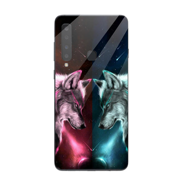 Wolf Eyes Tempered Glass Phone Case for Samsung Galaxy A9 2018