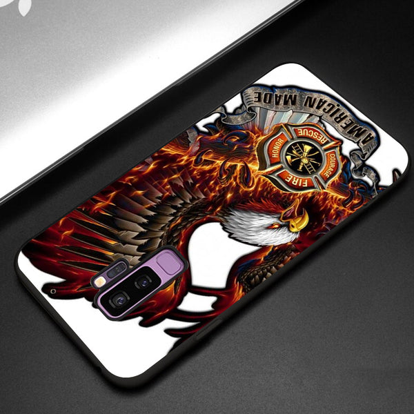 Eagle Tempered Glass Phone Case for Samsung Galaxy S9 Plus