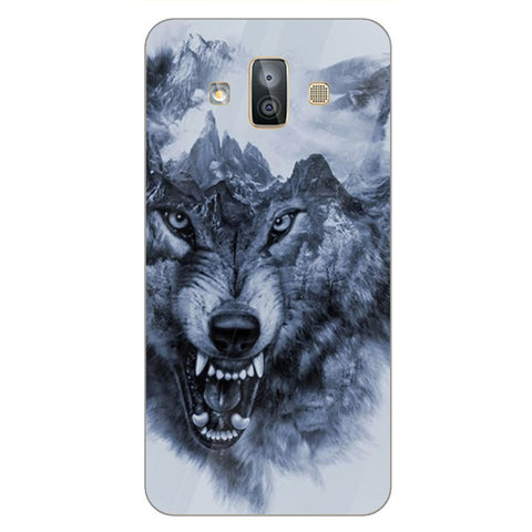 Wolf Eyes Tempered Glass Phone Case for Samsung Galaxy J7 Duo