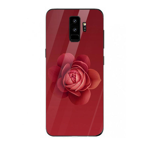 Beautiful Flowers Tempered Glass Phone Case for Samsung Galaxy S9 Plus