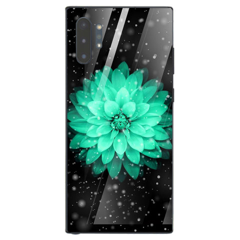 Beautiful Flowers Tempered Glass Phone Case for Samsung Galaxy Note 10 Plus