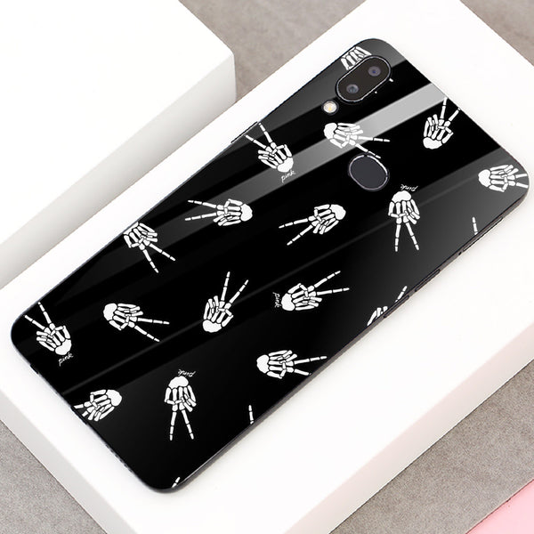 Halloween Skull Tempered Glass Phone Case for Samsung Galaxy A10S