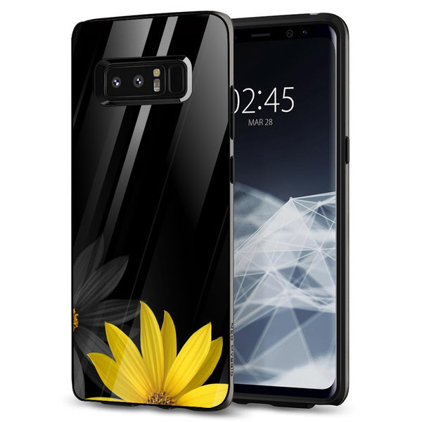 Beautiful Flowers Tempered Glass Phone Case for Samsung Galaxy Note 8