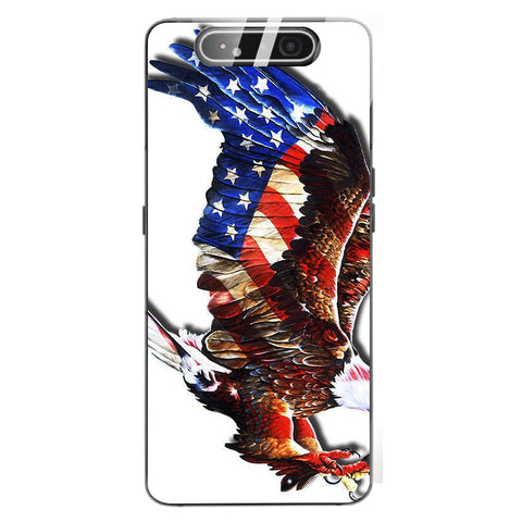 Eagle Tempered Glass Phone Case for Samsung Galaxy A80