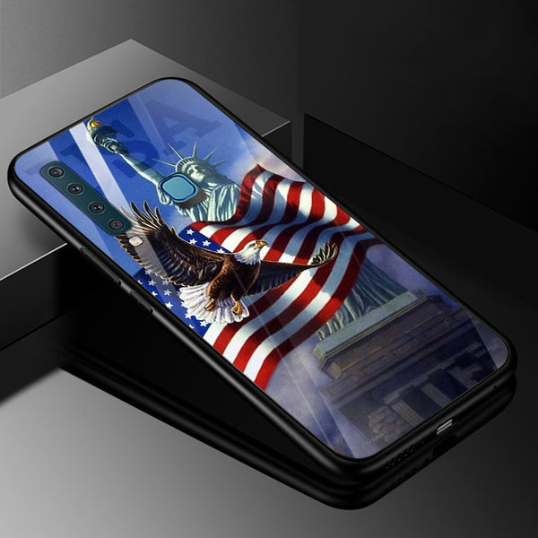 Eagle Tempered Glass Phone Case for Samsung Galaxy A9 2018