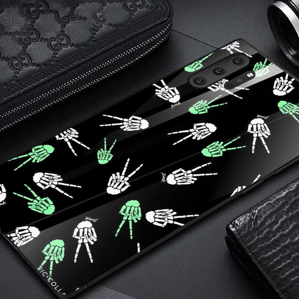 Halloween Skull Tempered Glass Phone Case for Samsung Galaxy Note 10 Plus