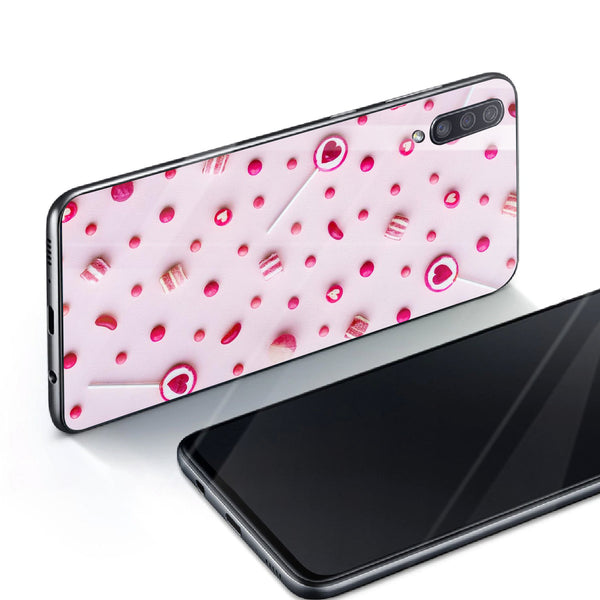 Beautiful Flowers Tempered Glass Phone Case for Samsung Galaxy A70
