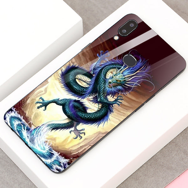 Dragon Tempered Glass Phone Case for Samsung Galaxy A10S