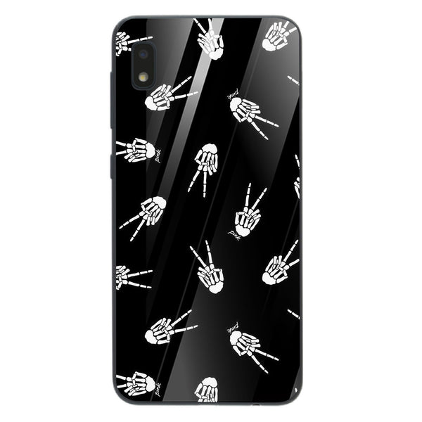 Halloween Skull Tempered Glass Phone Case for Samsung Galaxy A10