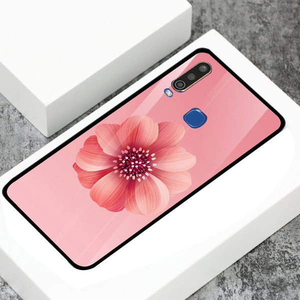 Beautiful Flowers Tempered Glass Phone Case for Vivo Y17