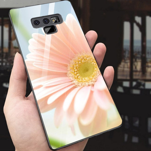 Beautiful Flowers Tempered Glass Phone Case for Samsung Galaxy Note 9